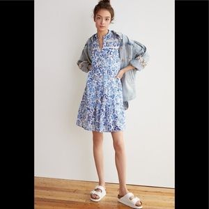 Anthropologie Georgina Tiered Shirt Dress